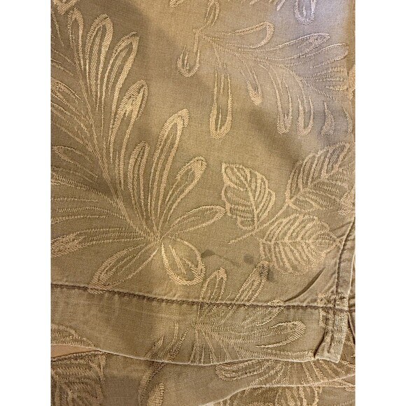 Tommy Bahama Men's Silk Short Sleeve Button-Up Shirt Gold Size M - Picture 6 of 6